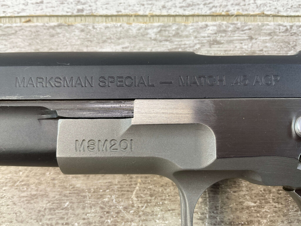 DORNAUS & DIXON MARKSMAN SPECIAL MATCH .45 ACP SEMI AUTO PISTOL, JAMES EARL JONES COLLECTION, RARE #5-10775-PF