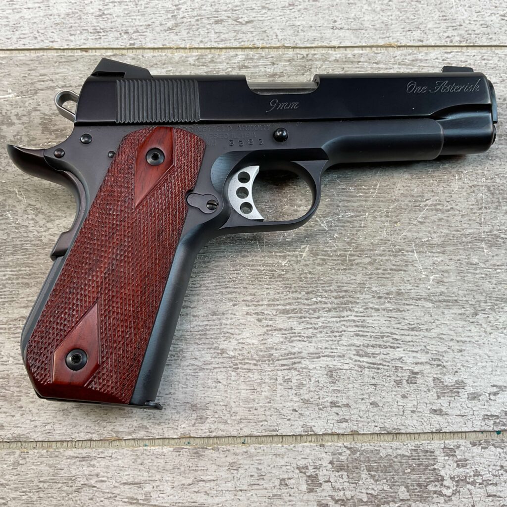 SPRINGFIELD ARMORY / KASE REEDER CUSTOM 1 ASTERISK (1*) 9MM SEMI AUTO PISTOL, JAMES EARL JONES COLLECTION #5-10786
