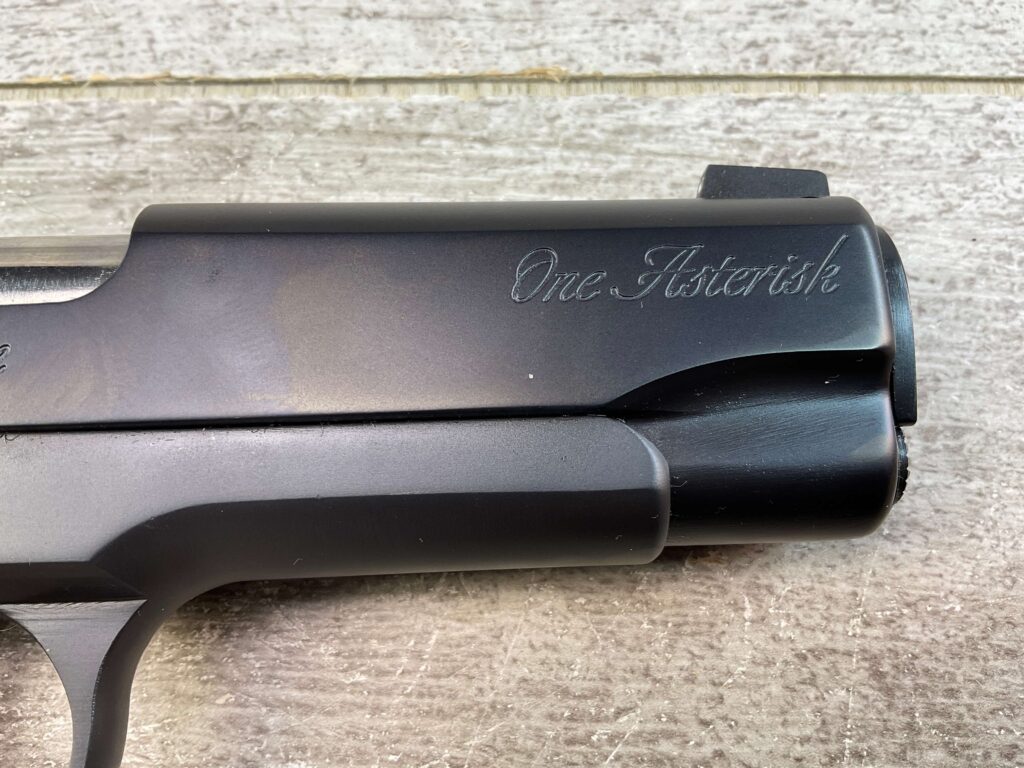 SPRINGFIELD ARMORY / KASE REEDER CUSTOM 1 ASTERISK (1*) 9MM SEMI AUTO PISTOL, JAMES EARL JONES COLLECTION #5-10786