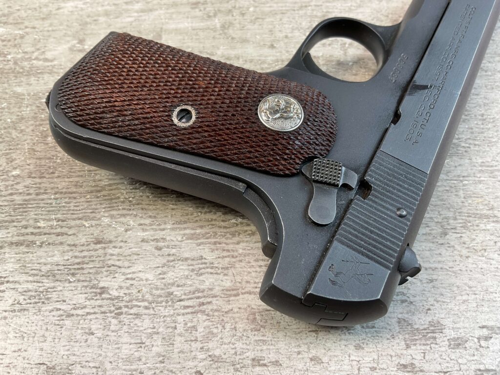 COLT 1903 POCKET HAMMERLESS .32 AUTO SEMI AUTO PISTOL, JAMES EARL JONES COLLECTION, US PROPERTY MARKED & MINTY #5-10802