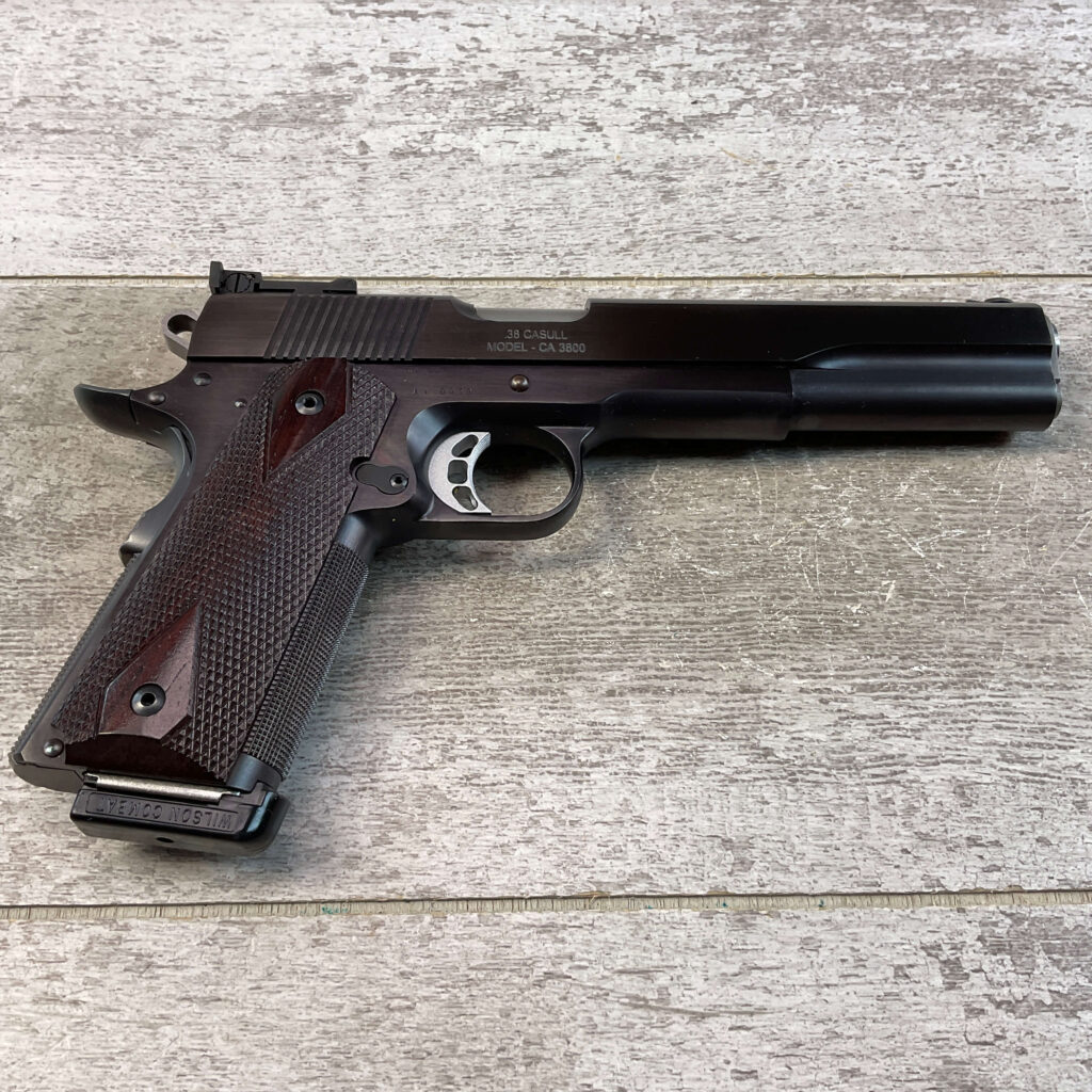 DICK CASULL (CASULL ARMS CA) CA 3800 LS .38 CASULL SEMI AUTO PISTOL, JAMES EARL JONES COLLECTION, RARE #5-10819
