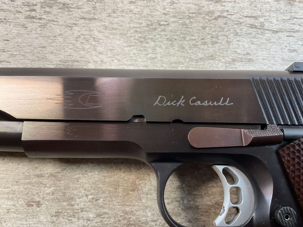 DICK CASULL (CASULL ARMS CA) CA 3800 LS .38 CASULL SEMI AUTO PISTOL, JAMES EARL JONES COLLECTION, RARE #5-10819