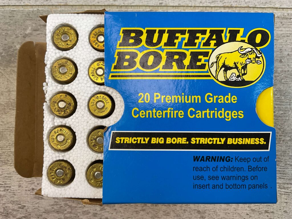 BUFFALO BORE HEAVY .454 CASULL, 325 GR. LBT-LFN AMMO, FULL BOX (QTY 20) #5-11087
