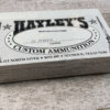 HAYLEY'S CUSTOM AMMUNITION .43 SPANISH, LOADED W/ BLACK POWDER AMMO, UNOPENED BOX (QTY 20) #5-11095