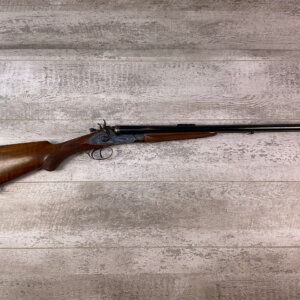 DIXIE GUN WORKS 45-70 SXS DOUBLE BARREL RIFLE, JAMES EARL JONES COLLECTION, LIKE NEW #5-11000