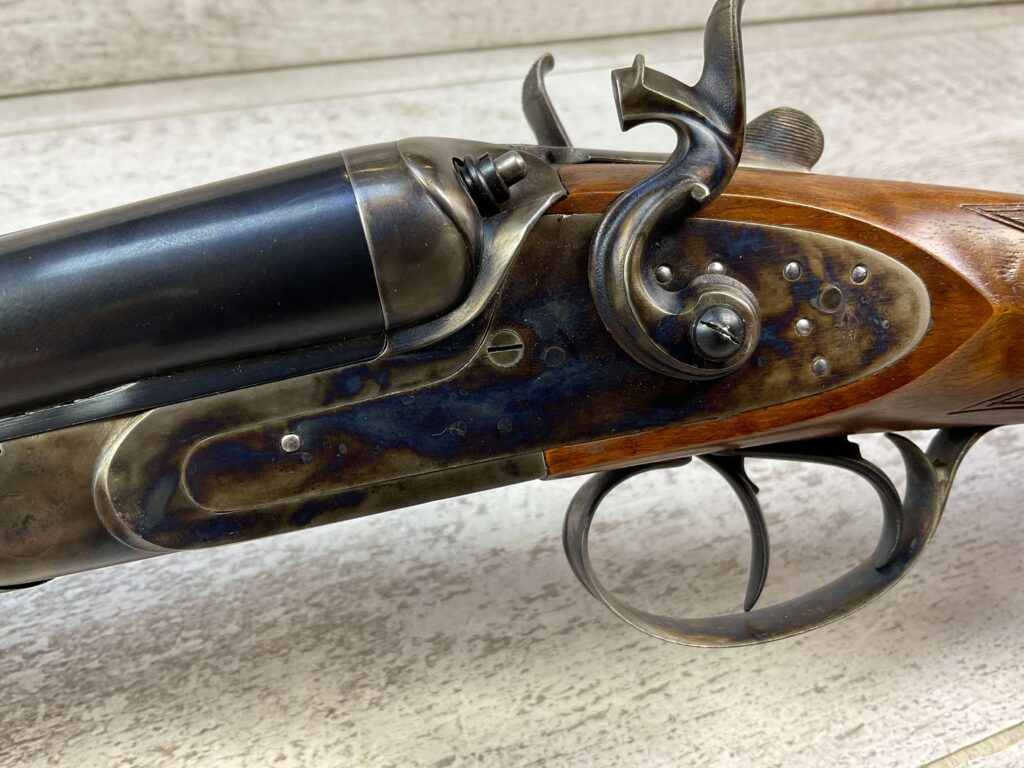 DIXIE GUN WORKS 45-70 SXS DOUBLE BARREL RIFLE, JAMES EARL JONES COLLECTION, LIKE NEW #5-11000