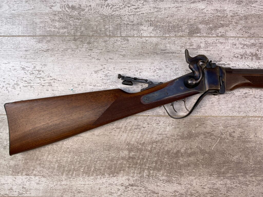 IAB GARDONE SHARPS .45-70 FALLING BLOCK RIFLE, JAMES EARL JONES COLLECTION, LIKE NEW #5-11001