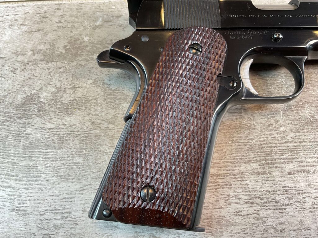 COLT 1911 .38 AMU SEMI AUTO PISTOL, 1918 MFR, JAMES EARL JONES COLLECTION, RARE #5-10821