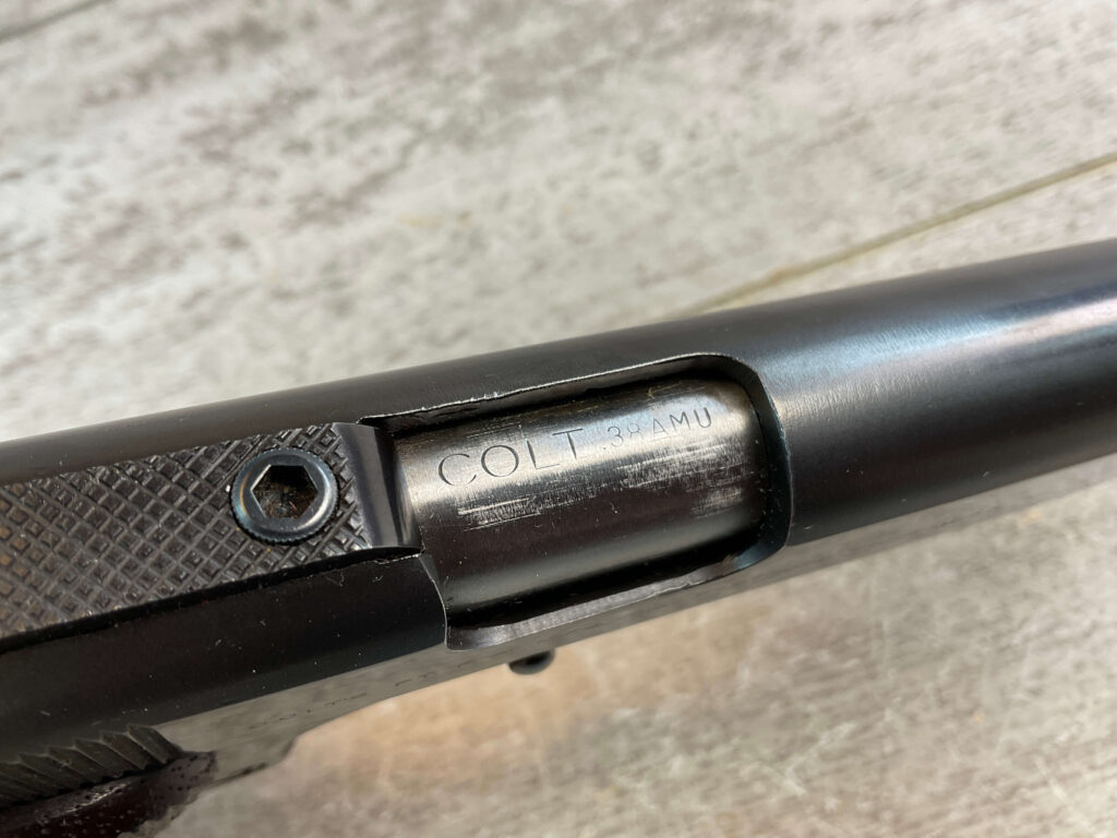 COLT 1911 .38 AMU SEMI AUTO PISTOL, 1918 MFR, JAMES EARL JONES COLLECTION, RARE #5-10821