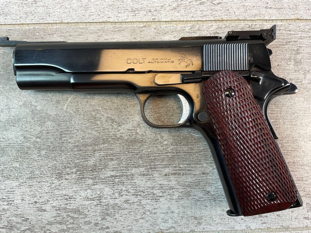 COLT 1911 .38 AMU SEMI AUTO PISTOL, 1918 MFR, JAMES EARL JONES COLLECTION, RARE #5-10821