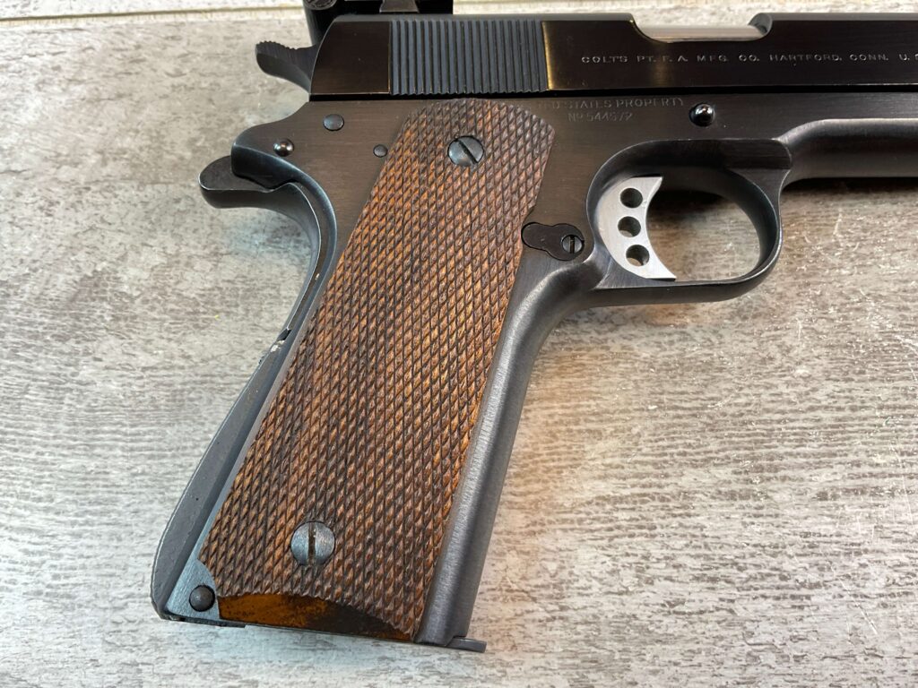 COLT 1911 .38 AMU SEMI AUTO PISTOL, 1918 MFR, JAMES EARL JONES COLLECTION, UNMODIFIED #5-10822