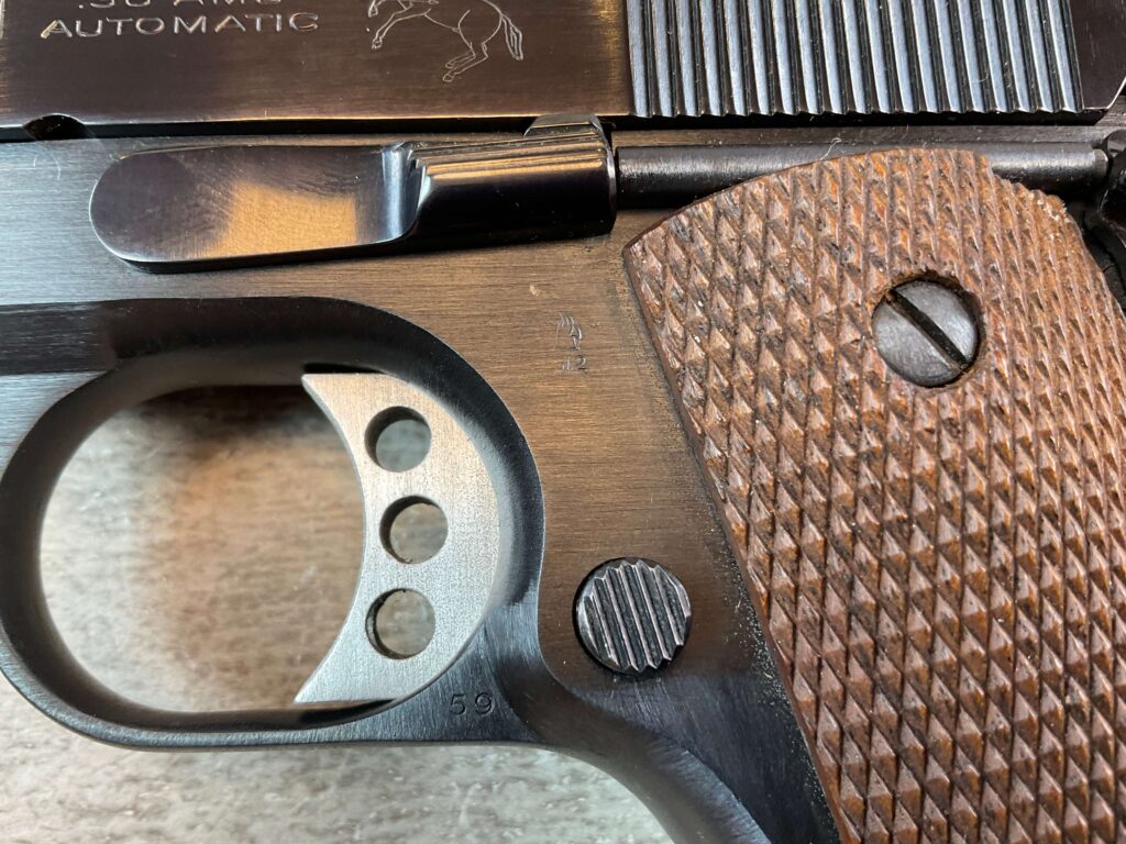 COLT 1911 .38 AMU SEMI AUTO PISTOL, 1918 MFR, JAMES EARL JONES COLLECTION, UNMODIFIED #5-10822