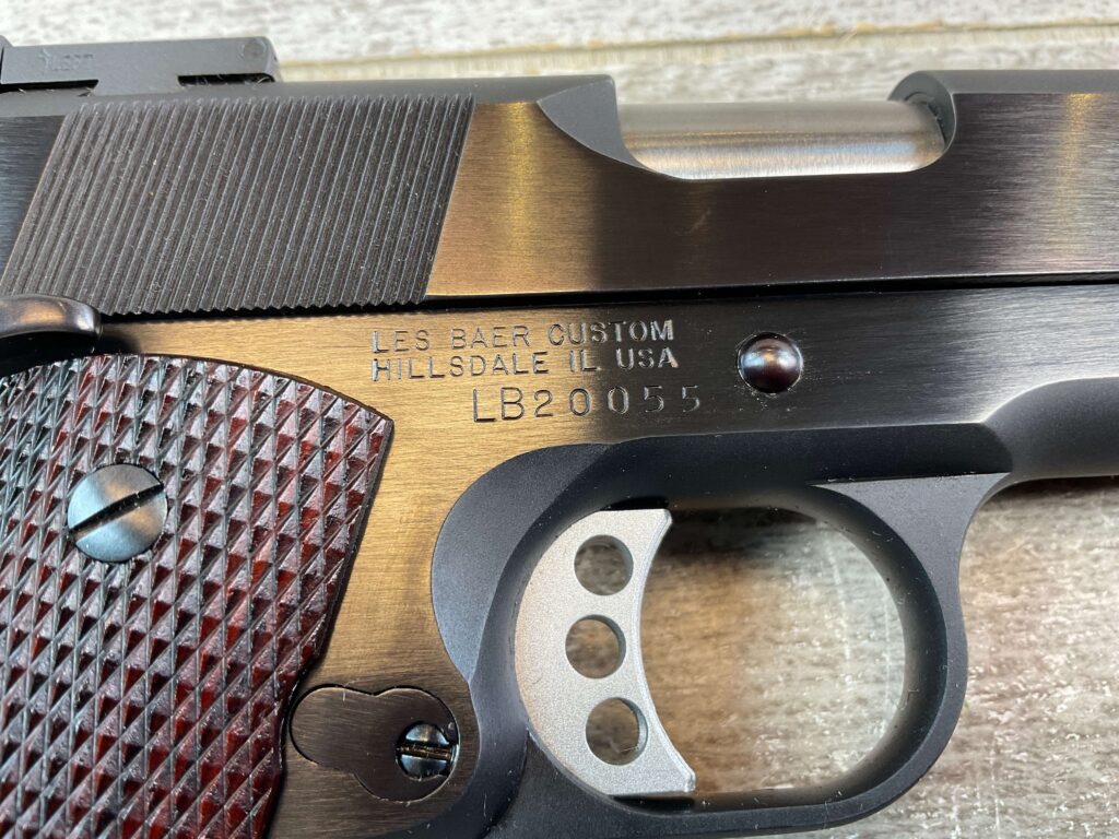 LES BAER 1911 CUSTOMS 400 COR-BON SEMI AUTO PISTOL, JAMES EARL JONES COLLECTION, CUSTOM #5-10825