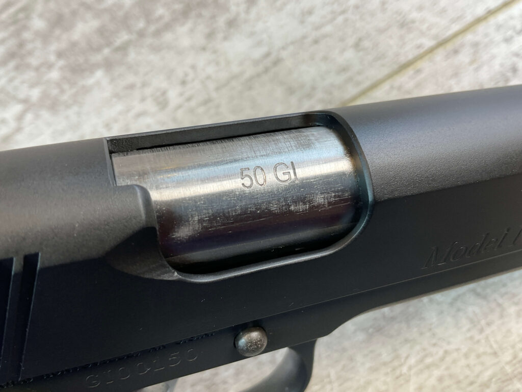 GUNCRAFTER MODEL NO. 1 50GI CUSTOM SEMI AUTO PISTOL, JAMES EARL JONES COLLECTION #5-10831