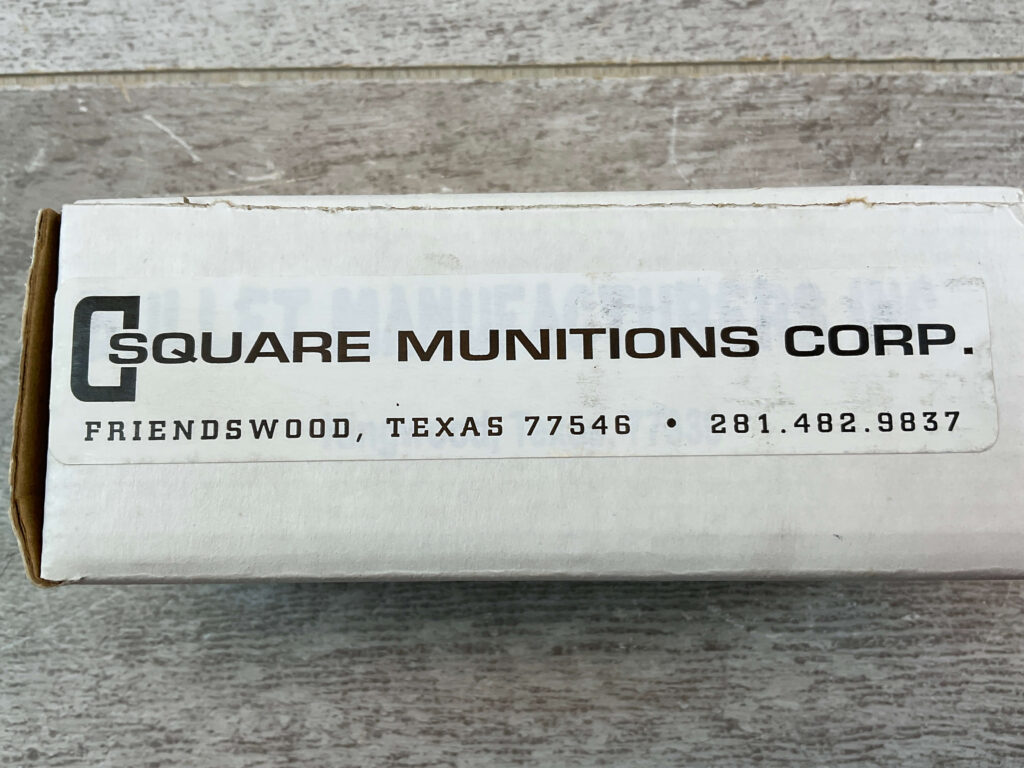 SQUARE AMMUNITIONS 5.7 JOHNSON SPITFIRE 40 GR. SP AMMO, NEW BOX (QTY 50) #5-11101