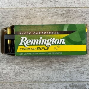 REMINGTON EXPRESS RIFLE, 17 REM. 25 GR. HP AMMO, QTY 20
