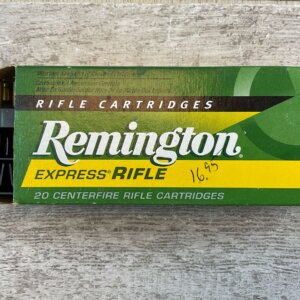 REMINGTON EXPRESS RIFLE, 17 REM. 25 GR. HP AMMO, QTY 20