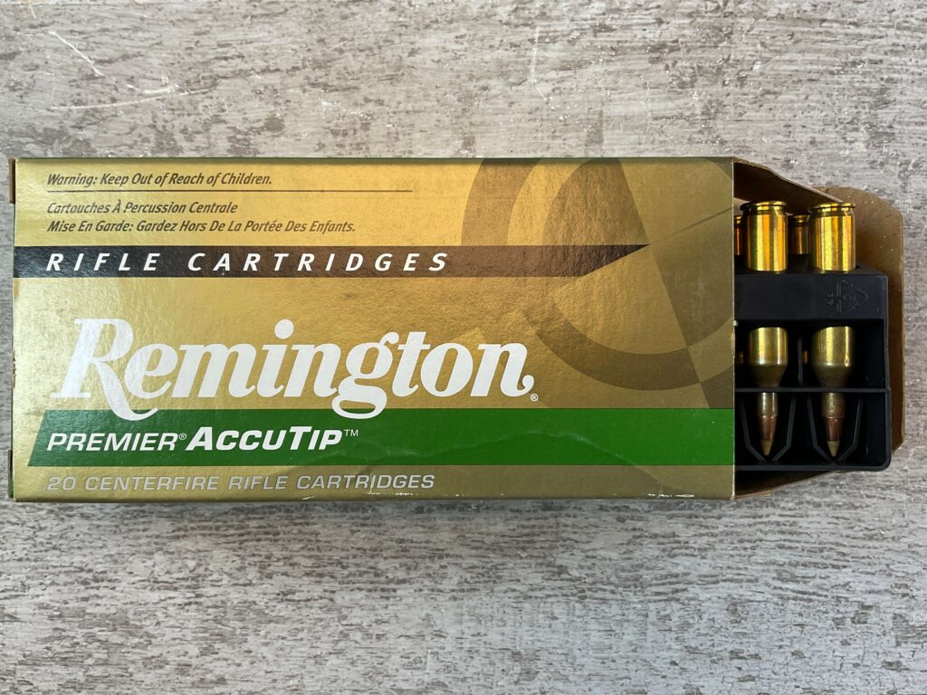 REMINGTON PREMIER ACCUTIP, 17 REM. 20 GR. ACCUTIP-V BOAT TAIL AMMO, QTY 20 #5-11116