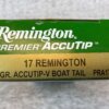 REMINGTON PREMIER ACCUTIP, 17 REM. 20 GR. ACCUTIP-V BOAT TAIL AMMO, QTY 20 #5-11116