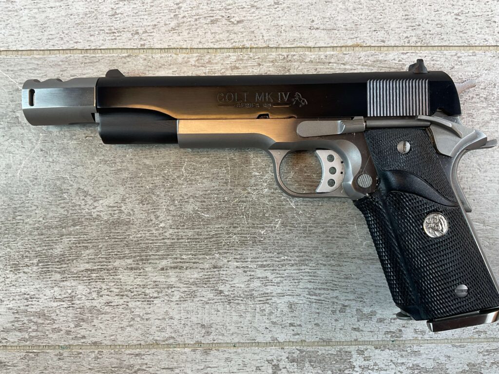 COLT 1911 COMBAT ELITE MKIV SERIES 80 .460 ROWLAND SEMI AUTO PISTOL, JAMES EARL JONES COLLECTION, CUSTOM #5-10841