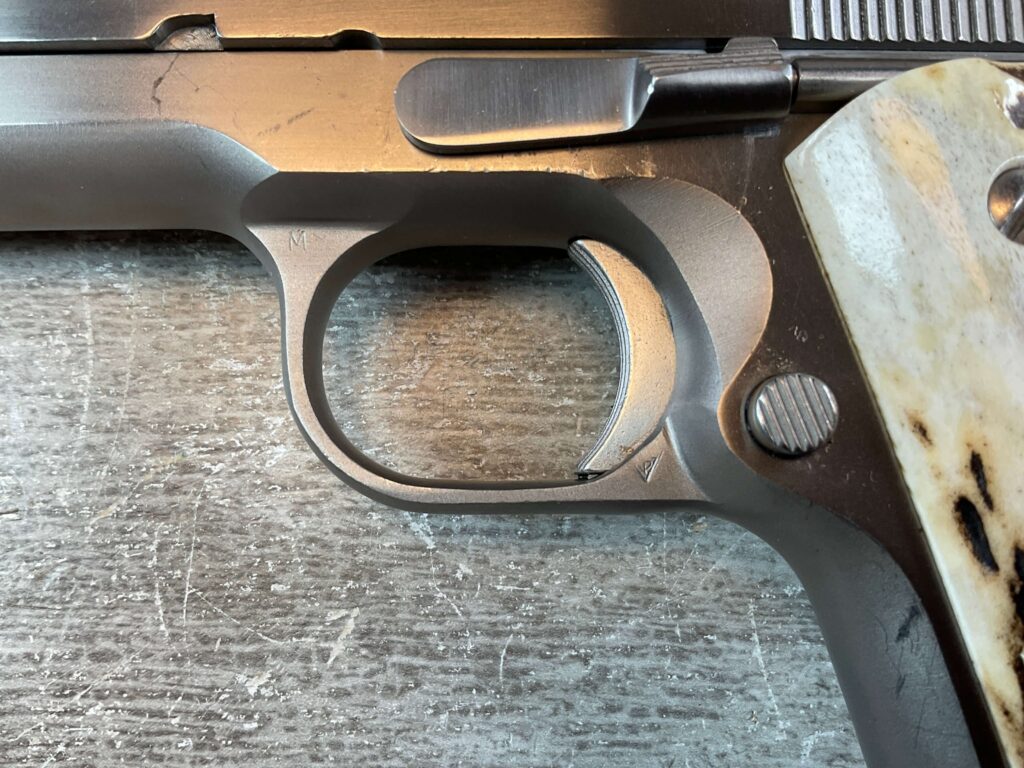 COLT 1911 GOVT MODEL MKIV SERIES 70 9MM SEMI AUTO PISTOL, STAINLESS FINISH, JAMES EARL JONES COLLECTION #5-10844