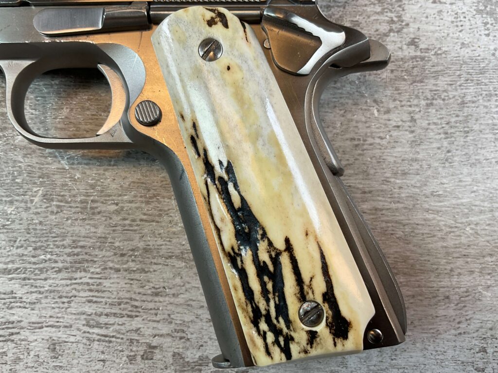 COLT 1911 GOVT MODEL MKIV SERIES 70 9MM SEMI AUTO PISTOL, STAINLESS FINISH, JAMES EARL JONES COLLECTION #5-10844