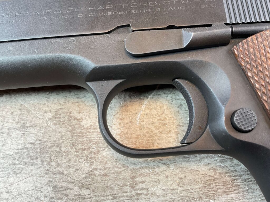 COLT ACE .22LR SEMI AUTO PISTOL, PRE WWII & REBLUED, JAMES EARL JONES COLLECTION #5-10845