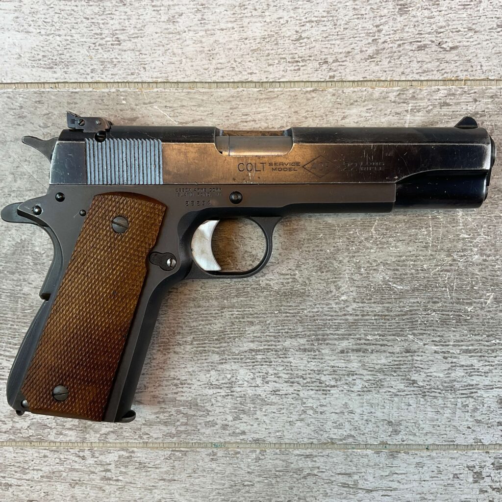 COLT ACE .22LR SEMI AUTO PISTOL, ESSEX ARMS RECEIVER, JAMES EARL JONES COLLECTION #5-10846