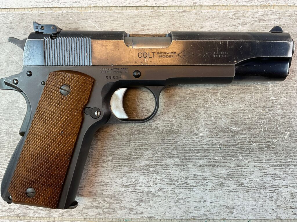 COLT ACE .22LR SEMI AUTO PISTOL, ESSEX ARMS RECEIVER, JAMES EARL JONES COLLECTION #5-10846