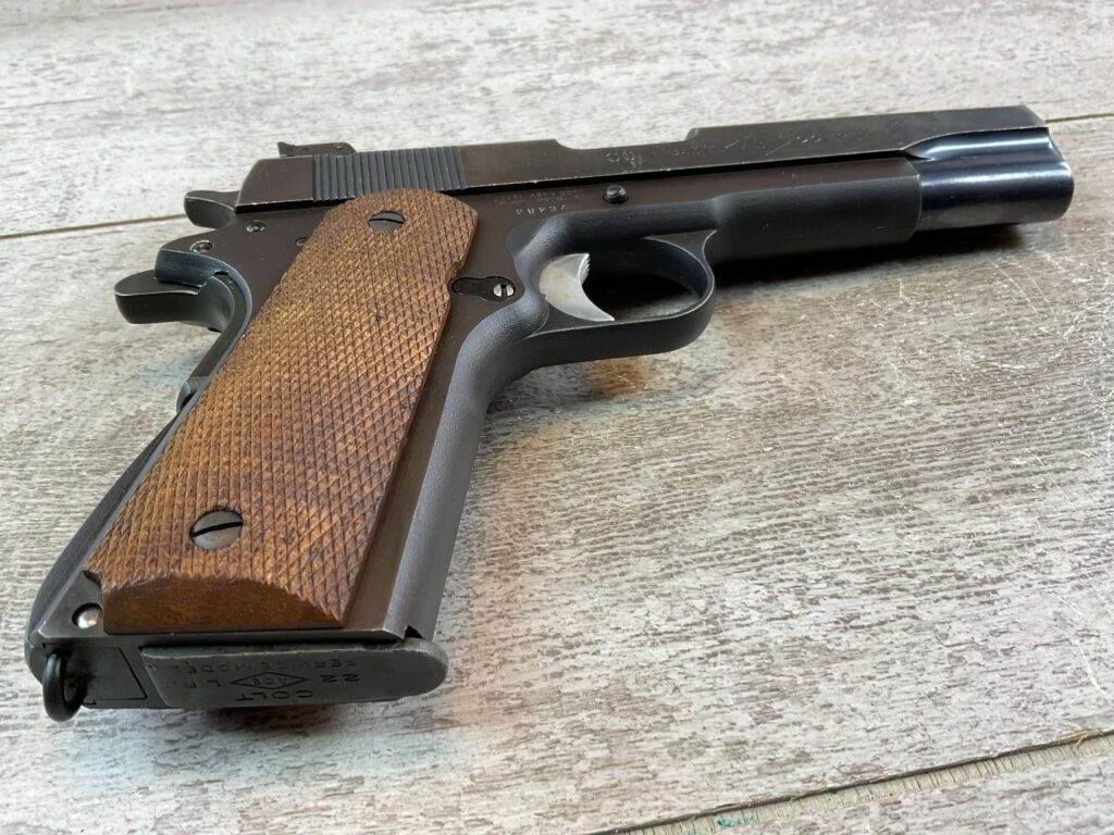 COLT ACE .22LR SEMI AUTO PISTOL, ESSEX ARMS RECEIVER, JAMES EARL JONES COLLECTION #5-10846
