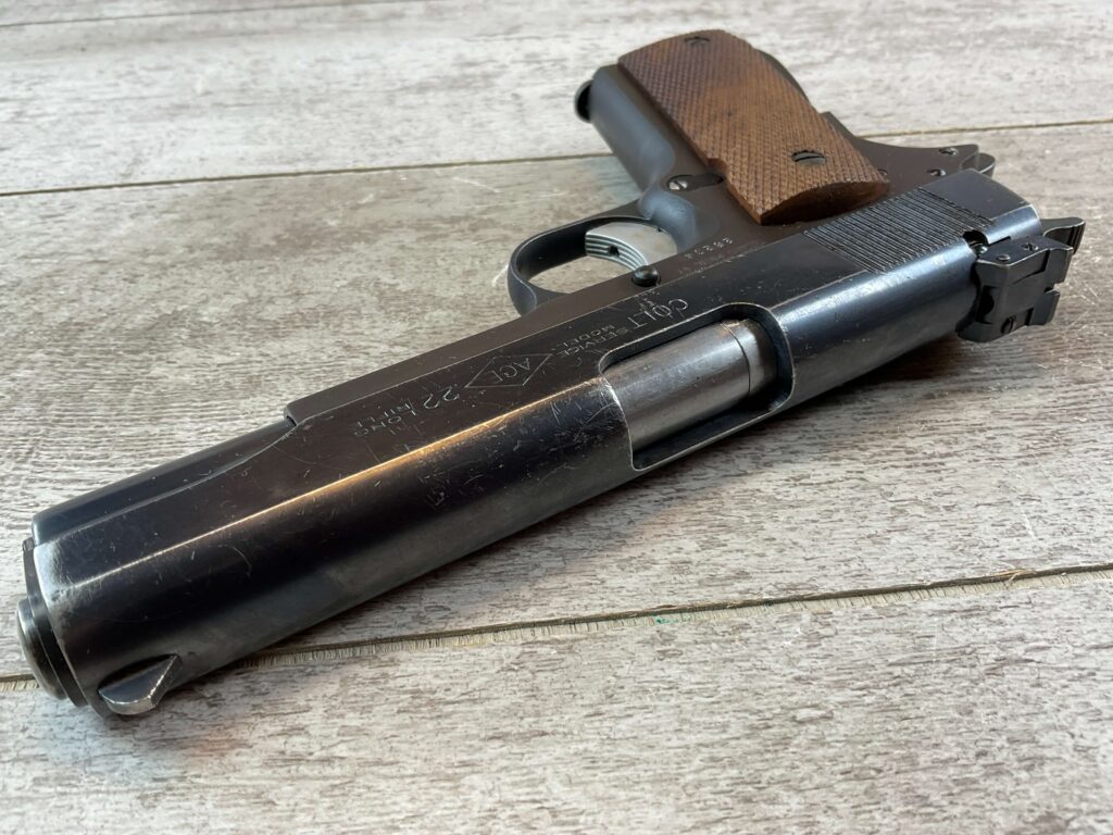COLT ACE .22LR SEMI AUTO PISTOL, ESSEX ARMS RECEIVER, JAMES EARL JONES COLLECTION #5-10846