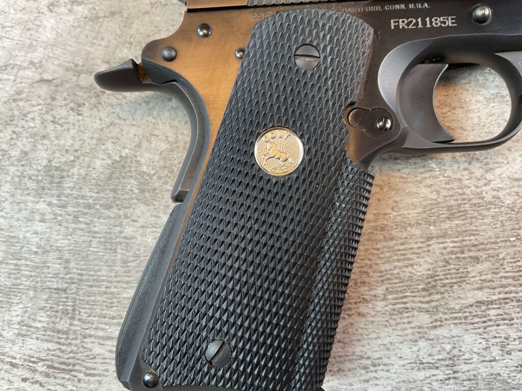 COLT GOVT MODEL 1911A1 MKIV SERIES 80 9X23 WIN SEMI AUTO PISTOL, JAMES EARL JONES COLLECTION #5-10848