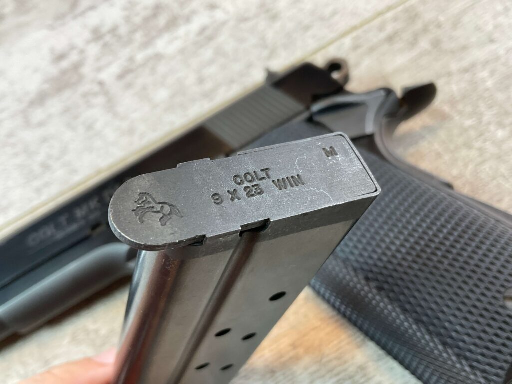 COLT GOVT MODEL 1911A1 MKIV SERIES 80 9X23 WIN SEMI AUTO PISTOL, JAMES EARL JONES COLLECTION #5-10848