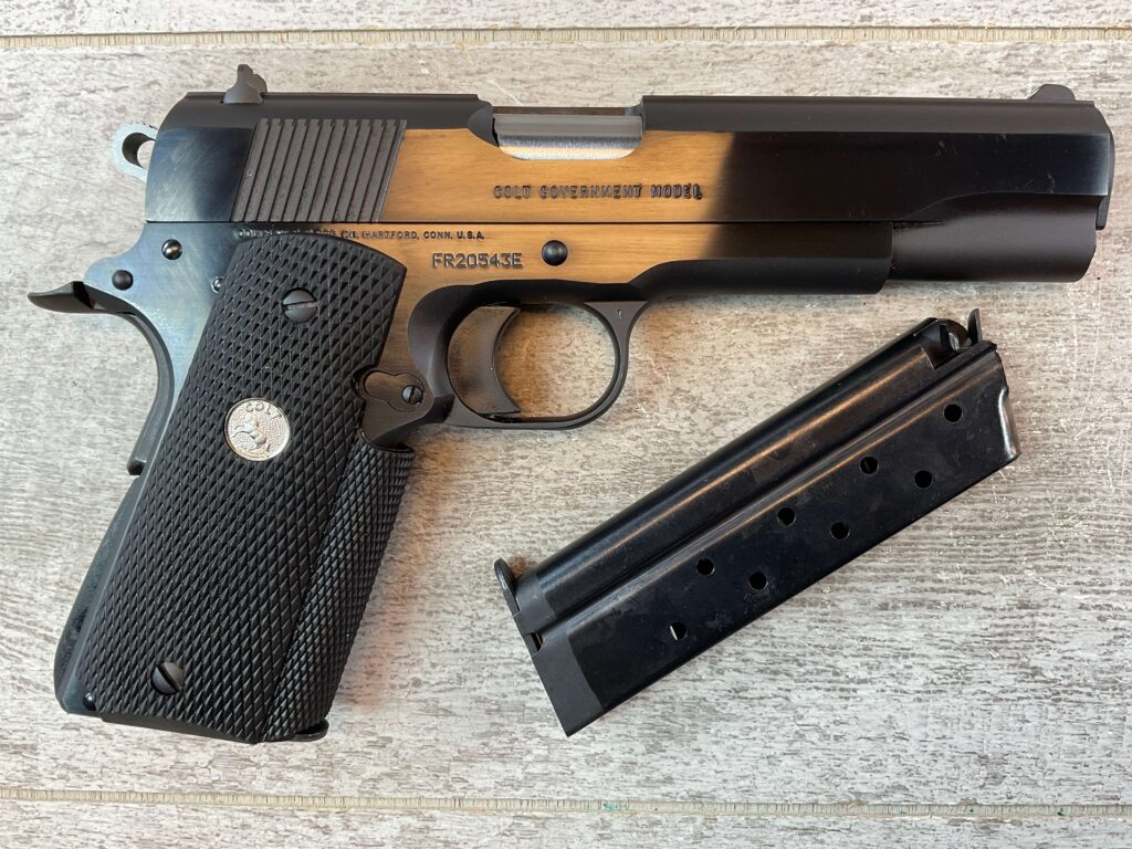 COLT GOVT MODEL 1911A1 MKIV SERIES 80 9X23 WIN SEMI AUTO PISTOL, JAMES EARL JONES COLLECTION #5-10852