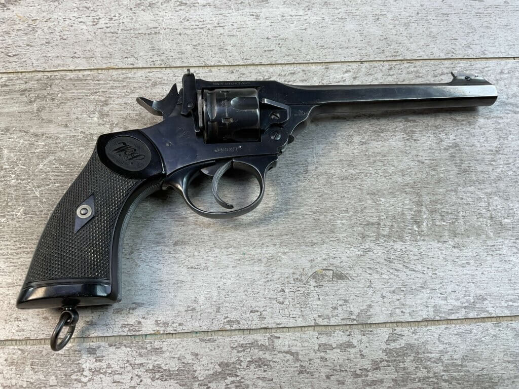 WEBLEY & SCOTT MARK IV .22LR TARGET REVOLVER, JAMES EARL JONES "FAVORITES" COLLECTION, VERY SCARCE #5-10875