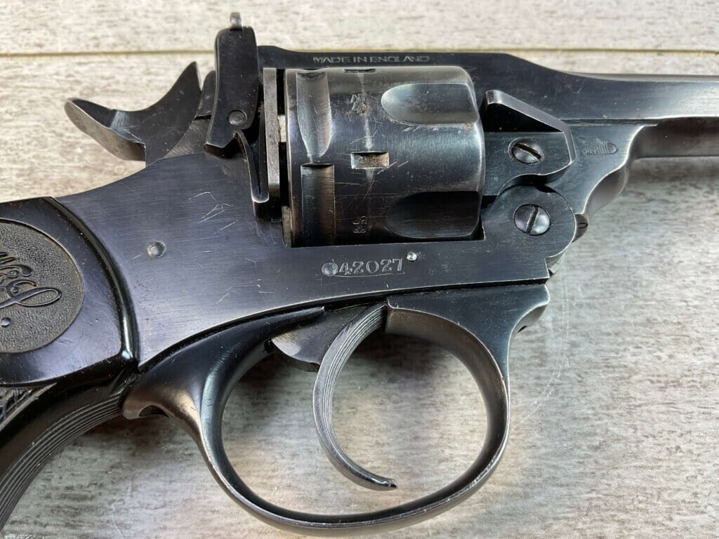 WEBLEY & SCOTT MARK IV .22LR TARGET REVOLVER, JAMES EARL JONES "FAVORITES" COLLECTION, VERY SCARCE #5-10875