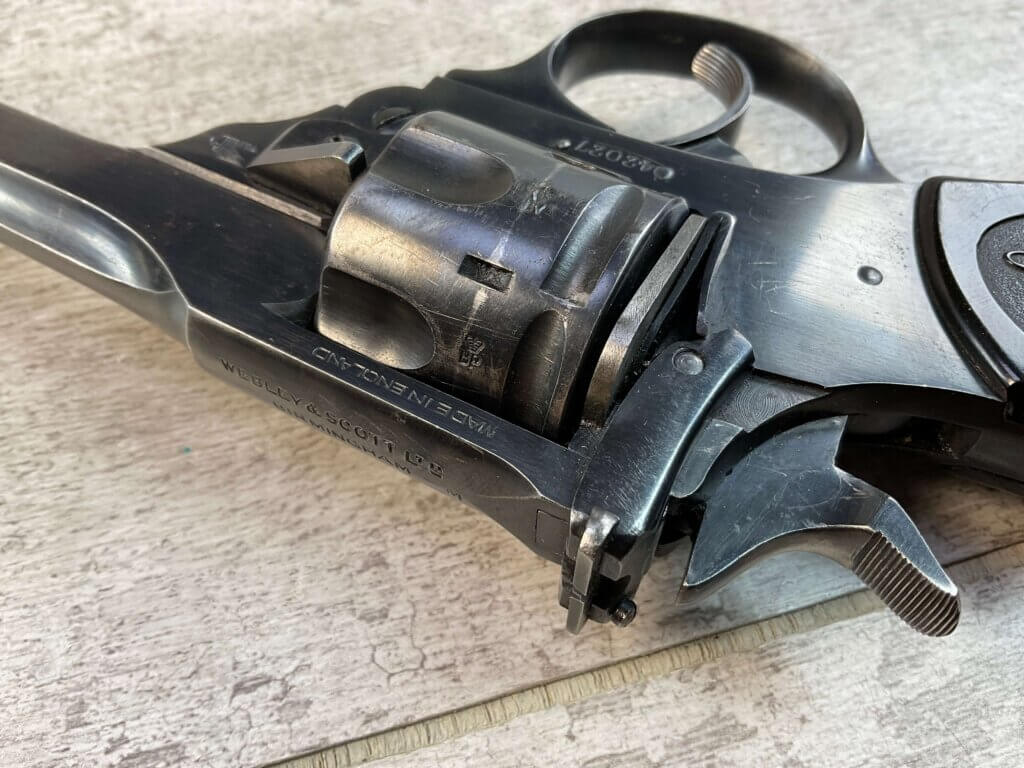 WEBLEY & SCOTT MARK IV .22LR TARGET REVOLVER, JAMES EARL JONES "FAVORITES" COLLECTION, VERY SCARCE #5-10875