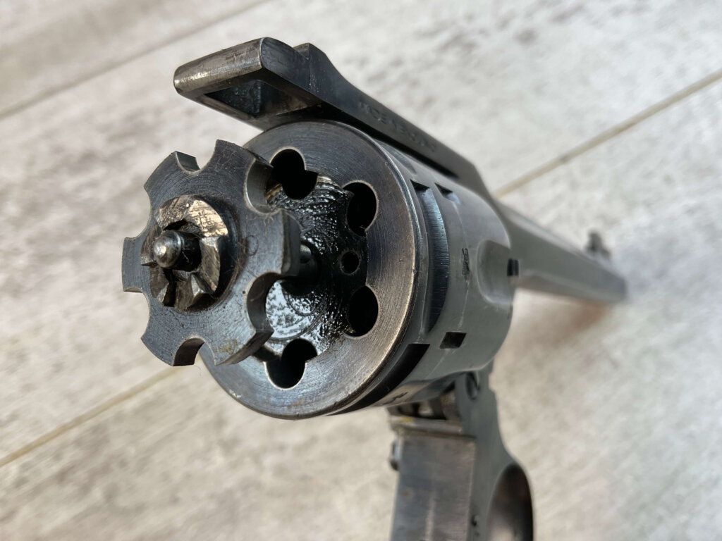 WEBLEY & SCOTT MARK IV .22LR TARGET REVOLVER, JAMES EARL JONES "FAVORITES" COLLECTION, VERY SCARCE #5-10875