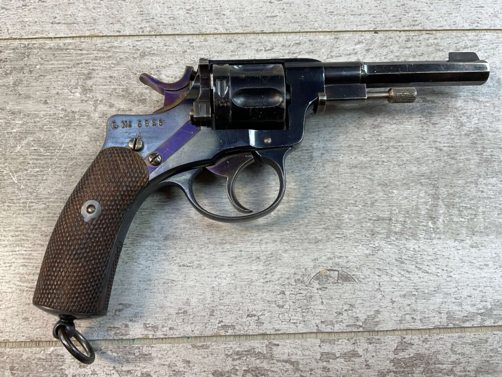 HUSQVARNA 1887 7.5MM NAGANT REVOLVER, JAMES EARL JONES "FAVORITES" COLLECTION, RARE & ANTIQUE #5-10876