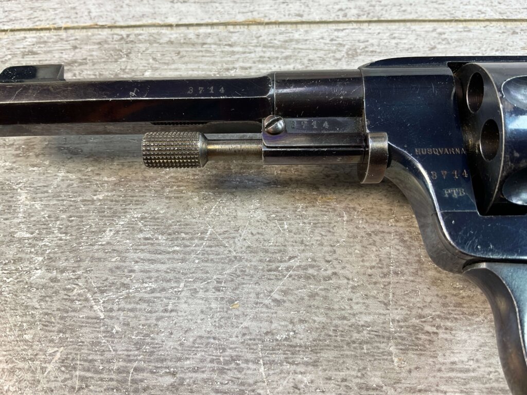 HUSQVARNA 1887 7.5MM NAGANT REVOLVER, JAMES EARL JONES "FAVORITES" COLLECTION, RARE & ANTIQUE #5-10876