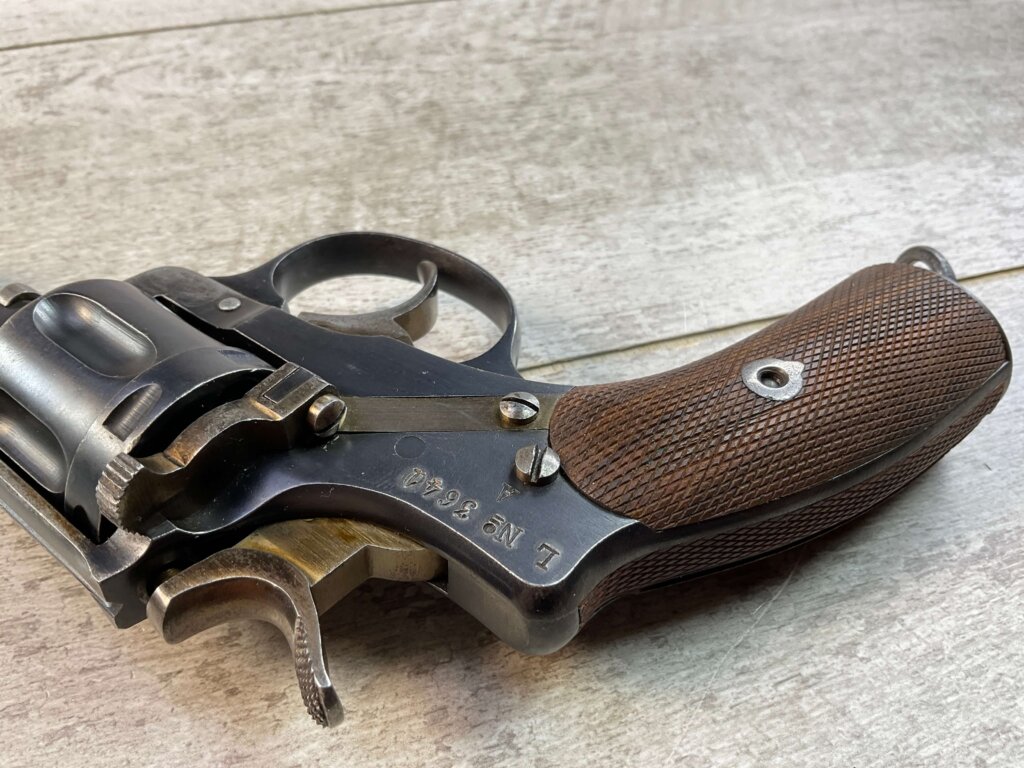 HUSQVARNA 1887 7.5MM NAGANT REVOLVER, JAMES EARL JONES "FAVORITES" COLLECTION, RARE & ANTIQUE #5-10884