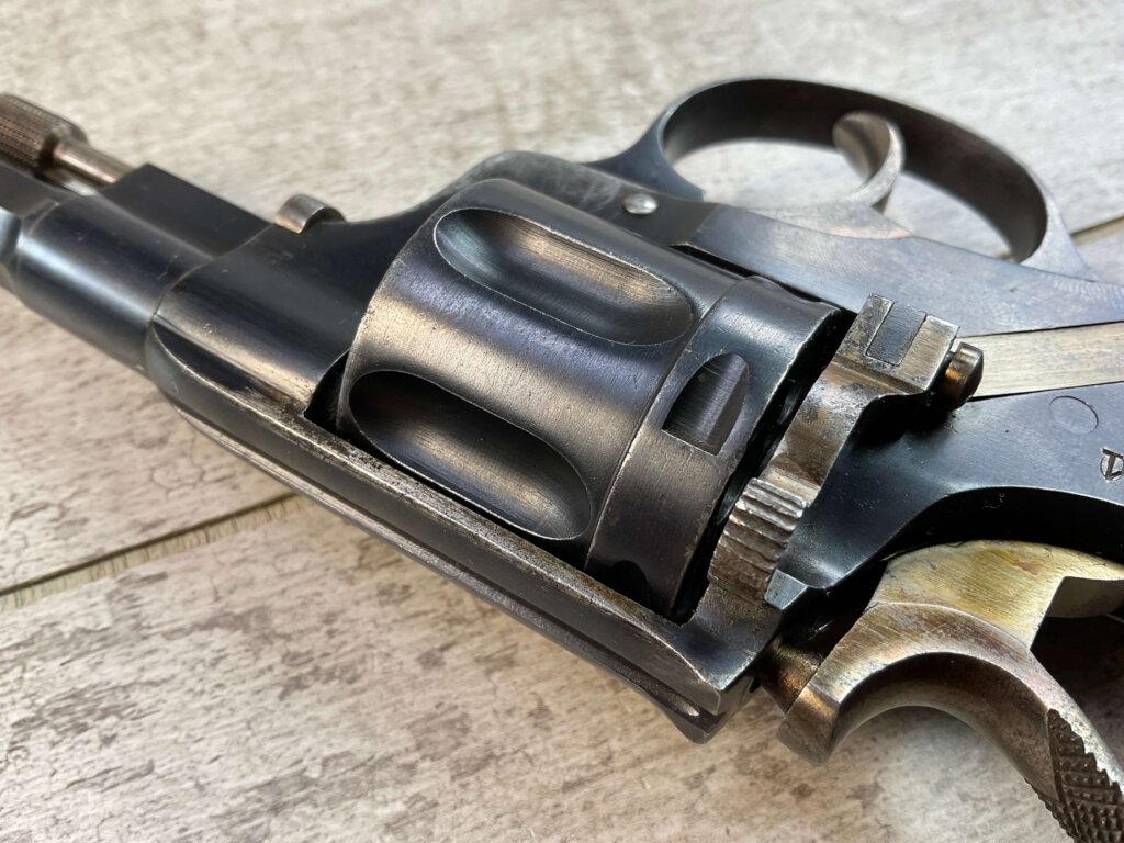 HUSQVARNA 1887 7.5MM NAGANT REVOLVER, JAMES EARL JONES "FAVORITES" COLLECTION, RARE & ANTIQUE #5-10884