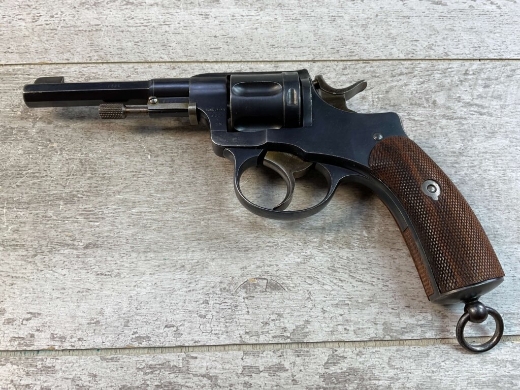 HUSQVARNA 1887 7.5MM NAGANT REVOLVER, JAMES EARL JONES "FAVORITES" COLLECTION, RARE & ANTIQUE #5-10884