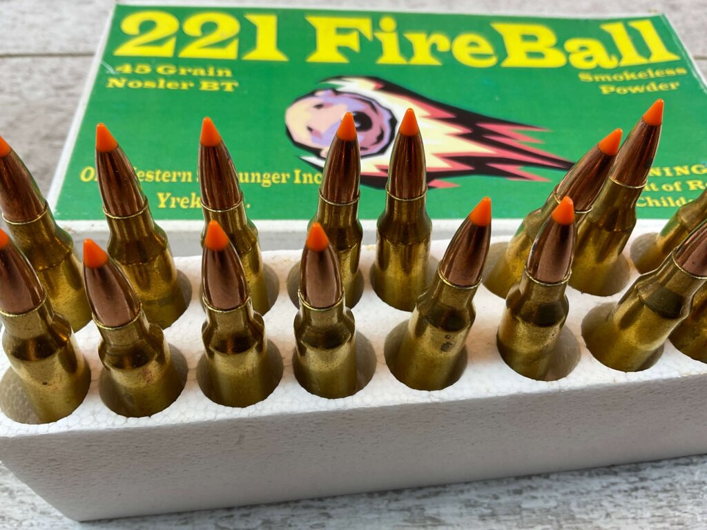 OLD WESTERN SCROUNGER INC. 221 REM FIREBALL AMMO, REMINGTON AMMO, FULL BOX (QTY 20) #5-11124