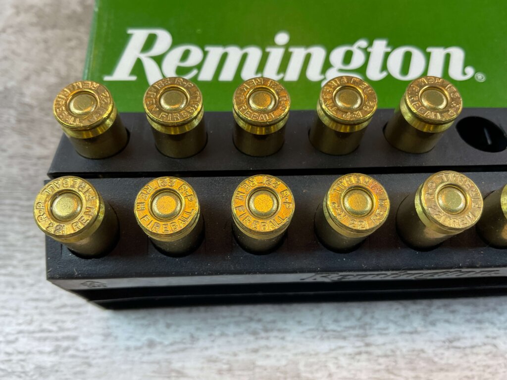 REMINGTON 221 REM FIREBALL, 50 GR. PTO SOFT POINT, KLEANBORE PRIMING AMMO, QTY 15 #5-11125