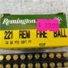 REMINGTON 221 REM FIREBALL, 50 GR. PTO SOFT POINT, KLEANBORE PRIMING AMMO, FULL BOX (QTY 20) #5-11125
