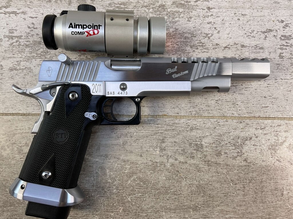 STI CUSTOM BUL M-5 2011 .38 SUPER COMPETITION SEMI AUTO PISTOL, JAMES EARL JONES COLLECTION #5-10905