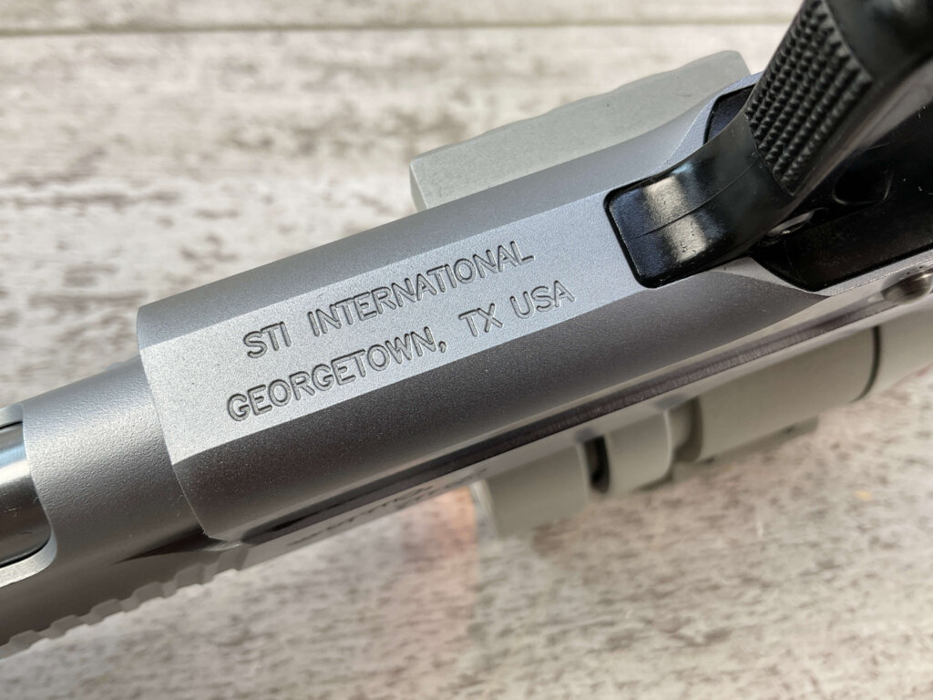 STI CUSTOM BUL M-5 2011 .38 SUPER COMPETITION SEMI AUTO PISTOL, JAMES EARL JONES COLLECTION #5-10905