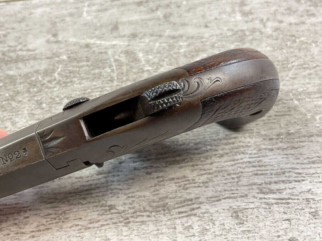 COLT NO 2 DERRINGER .41 CAL PISTOL, JAMES EARL JONES COLLECTION, ANTIQUE #5-10907