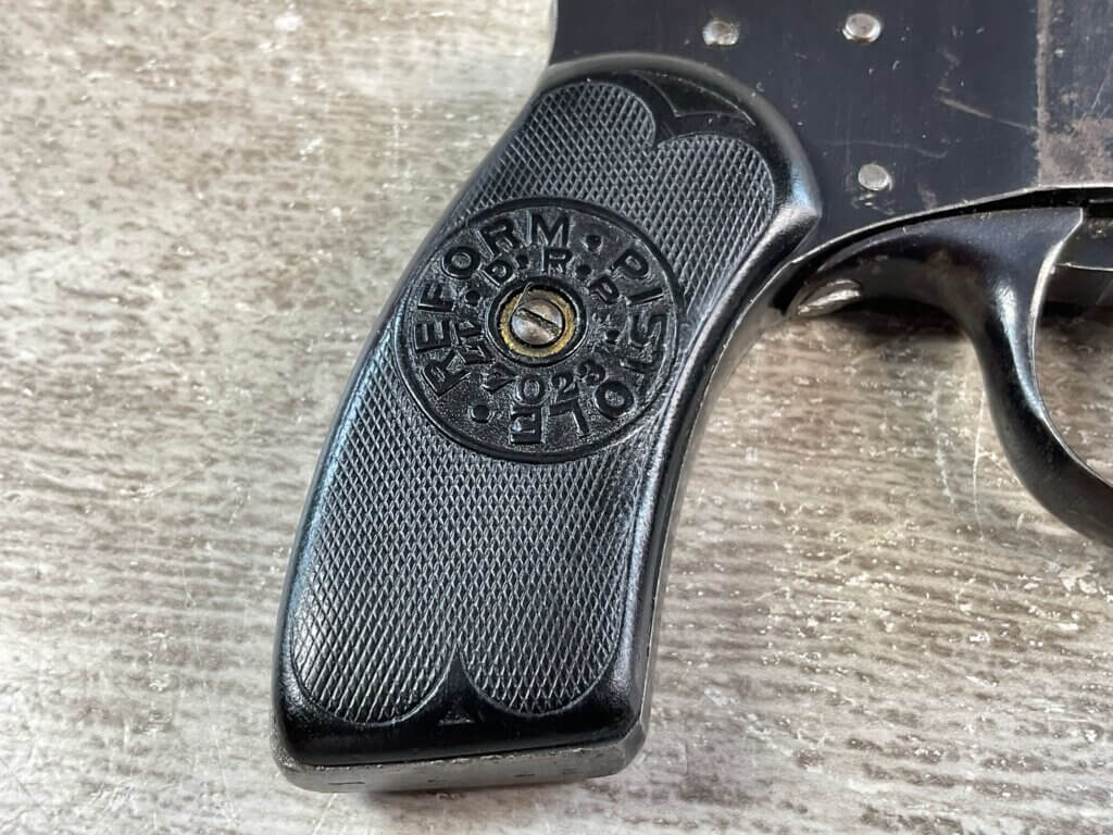 REFORM PISTOLE BREVETE FOUR BARREL .25 ACP PISTOL, JAMES EARL JONES COLLECTION, RARE #5-10909